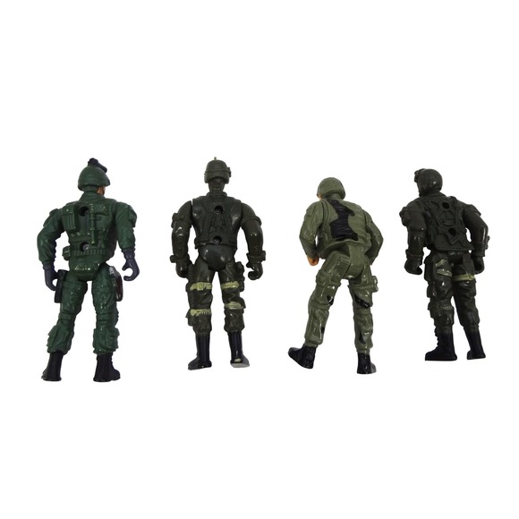 Lot of 4 Chap Mei Lanard The Corp Pilot Soldier Force a GI Joe Toy 1:18 scale - Picture 2 of 2